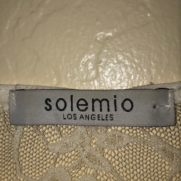 Solemio LA sheer white lace blouse - Picture 3 of 3